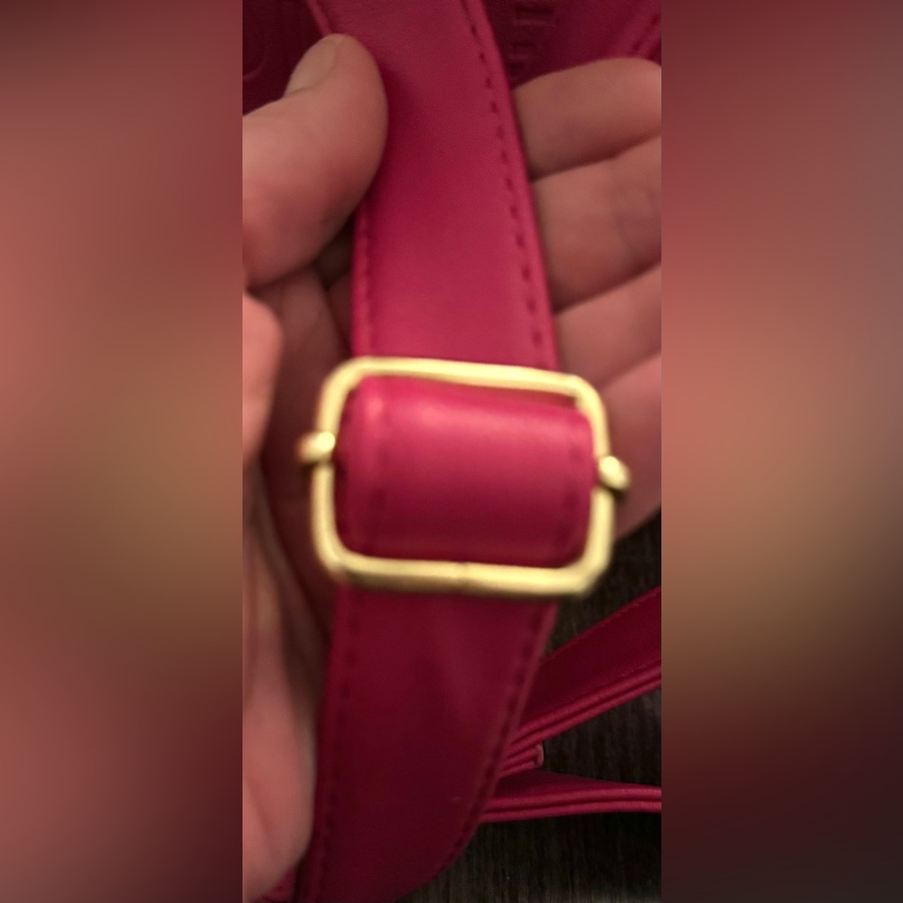 Juicy Couture Fuchsia Pink Mini Logo Backpack with Gold Hardware - Picture 8 of 16